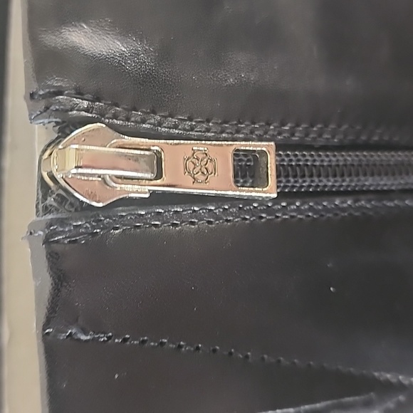 Ann taylor black Claudia style boots with wedge about 3 inches. - Picture 5 of 7